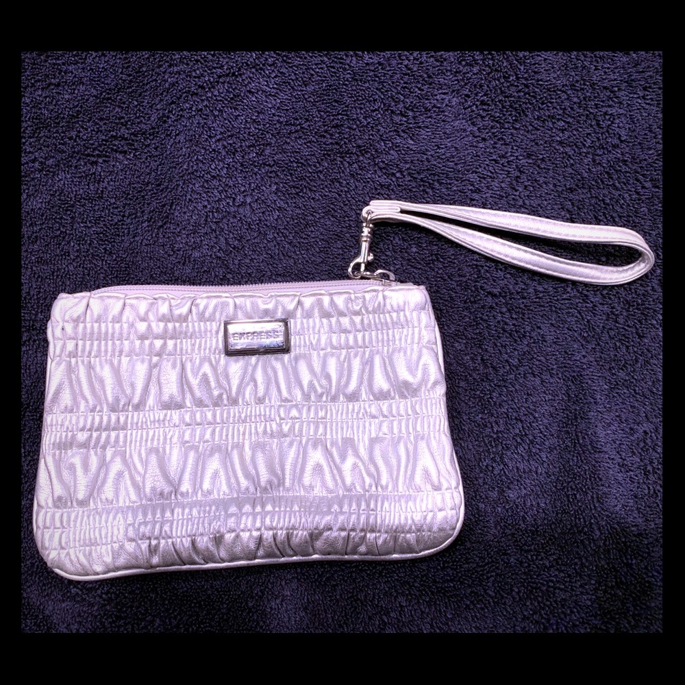 Very cute Express wristlet silver